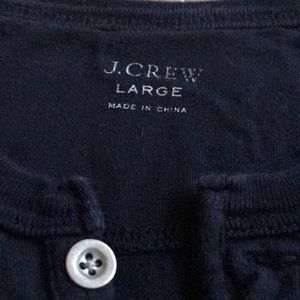 Men’s L/S J. Crew Henley Knit Button down